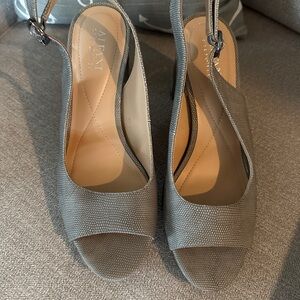 Alfani Women's Taupe Wedge Slingbacks